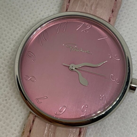 Roberto Cavalli watch 36mm genuine crocodile Italy leather up to 7” running - Picture 3 of 9